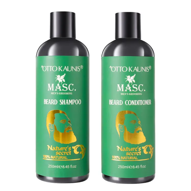 Factory Price OEM Professional Organic Beard Growth Oil Beard Care Kits with Beard Wash and Conditioner
