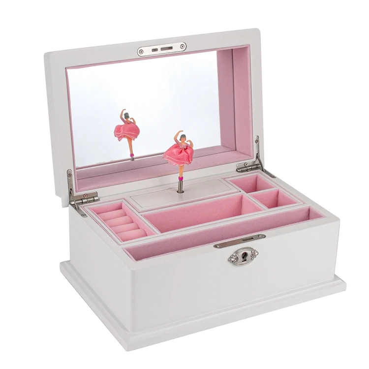 Vintage SANKYO movement used wooden custom music jewelry box