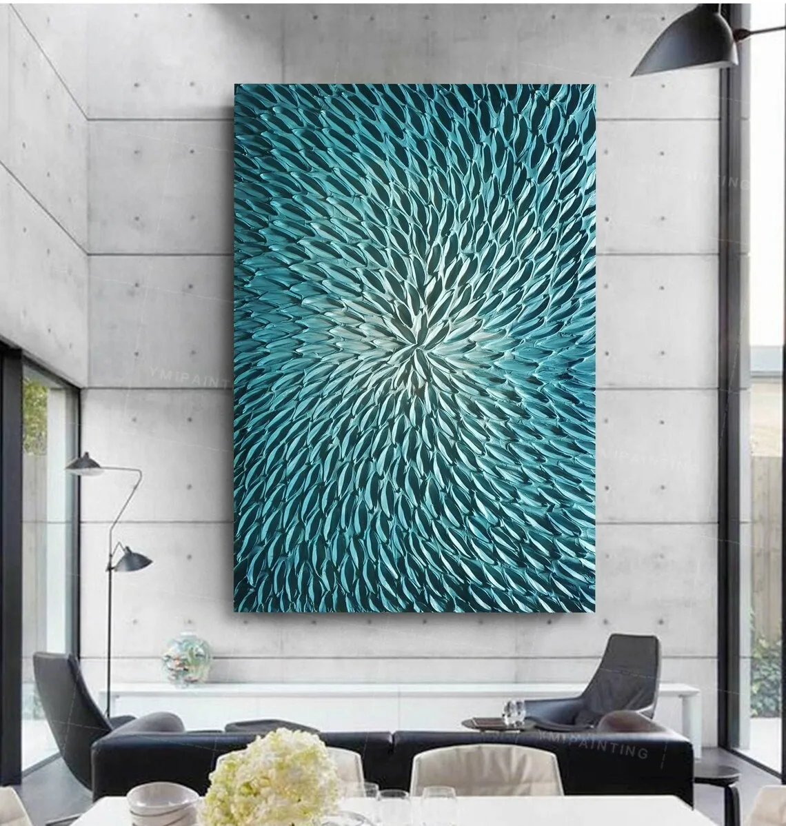 Interior Decoration Bedroom Hotel Office Wall Poster Handmade Canvas Abstract Oil Painting