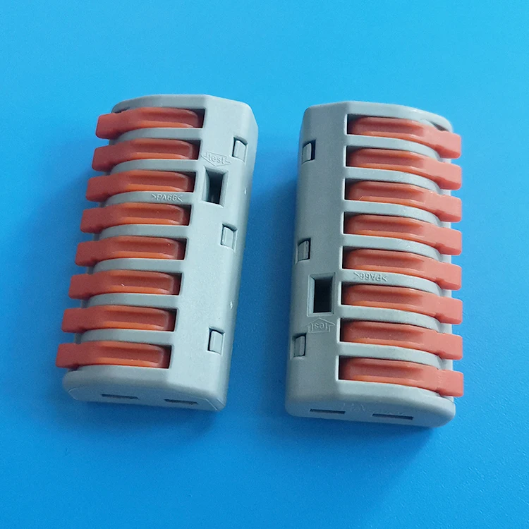 Long San  PCT-218 8-hole soft and hard wire quick connector with one in and seven out parallel connection    Relay connector