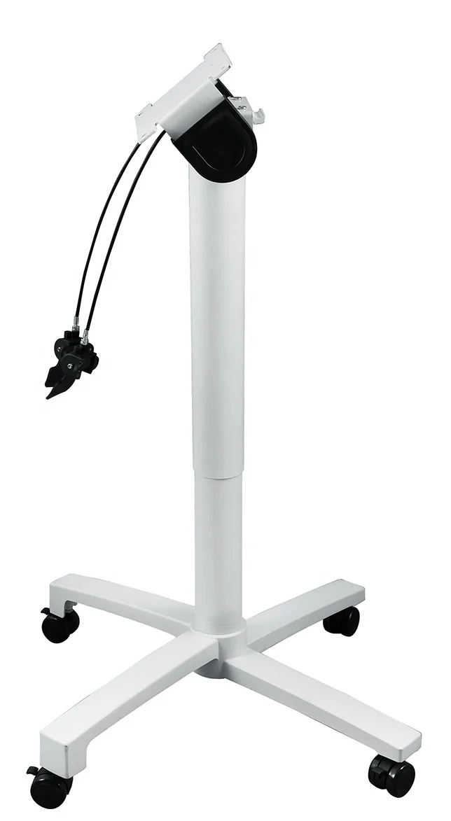 Easy Assemble Single leg pneumatic lifting system  Pneumatic Height Adjustable Sit to Stand Computer Office Desk Adjustable