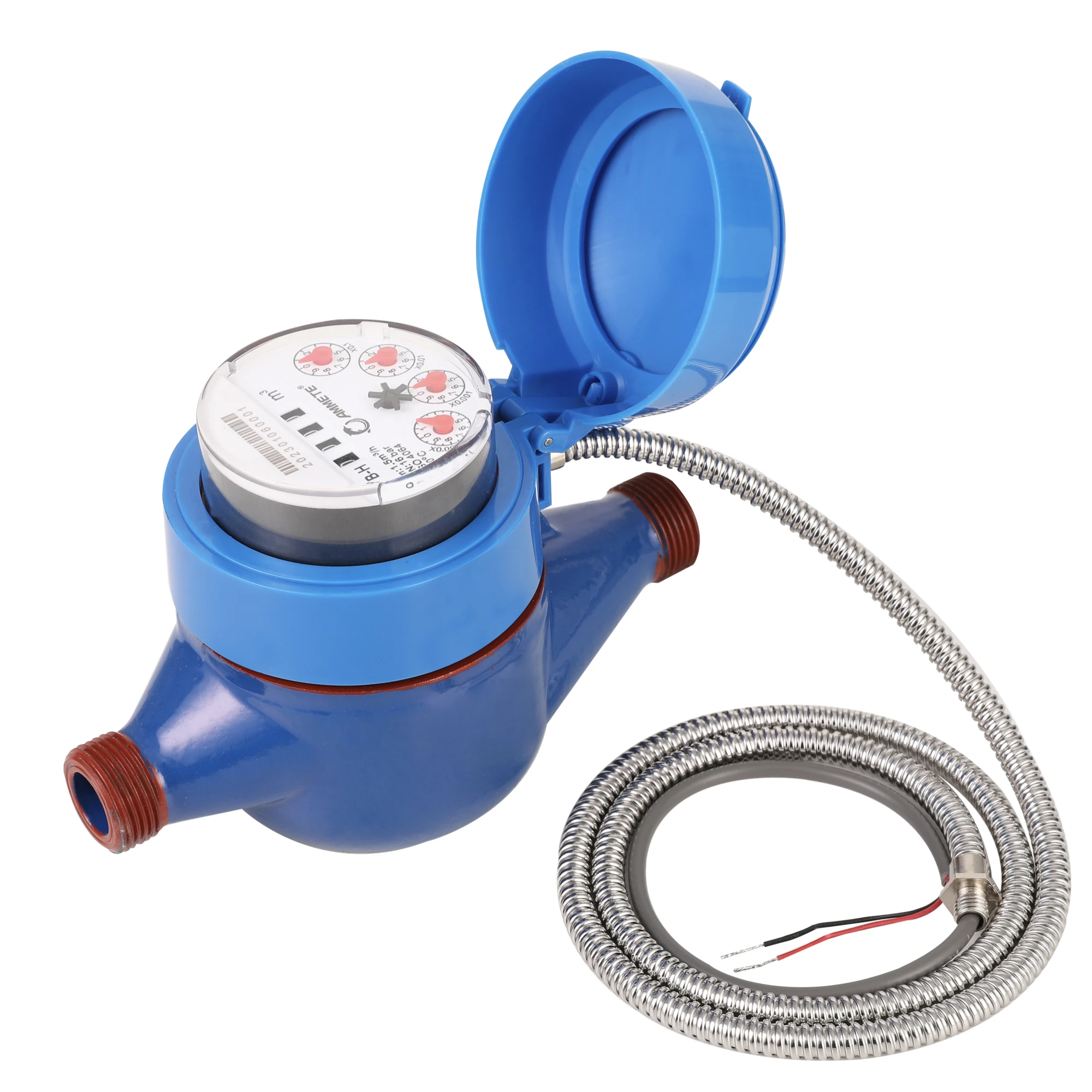Water Meter Manufacturer Photoelectric Direct Reading Remote Transmission Water Meter Reader with Water Meter Check Valve