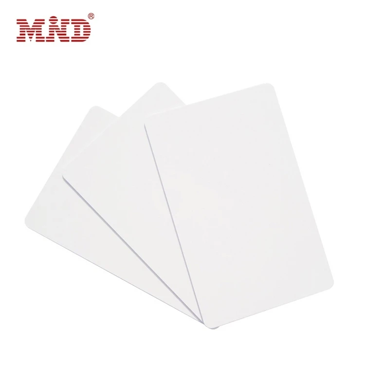 ordinary PVC blank card support magnetic stripe white card contact inkjet rfid card customized
