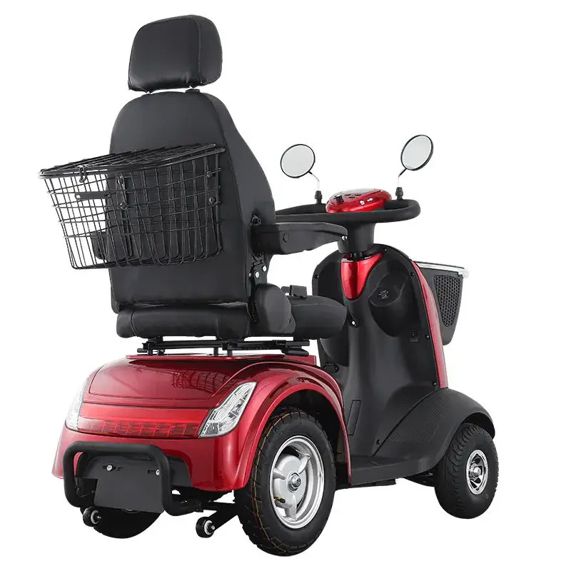 48v Charging Electric Mobility Scooter with Four Wheel for Handicapped