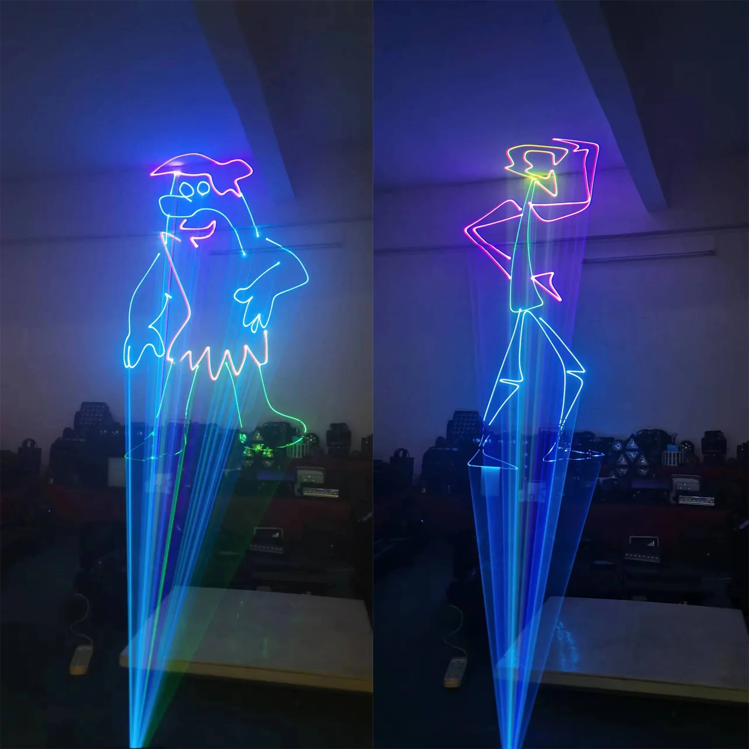 Профессиональная сценическая Дискотека Dj Club Show набор прожекторов 2 Вт RGB полноцветная анимация мультяшный лазерный свет