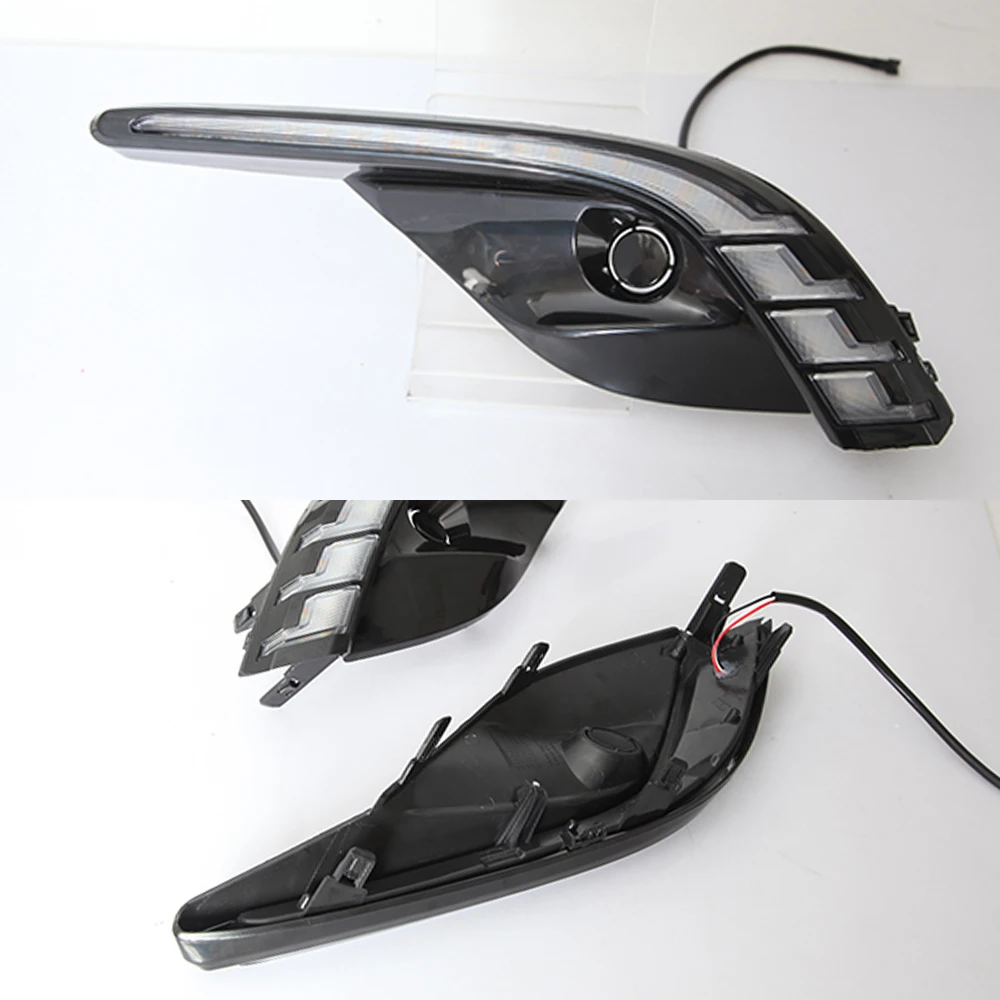 Car DRL For Mazda 6 Mazda6 Atenza 2016 2017 2018 LED Daytime Running Lights Daylight with yellow turn signal