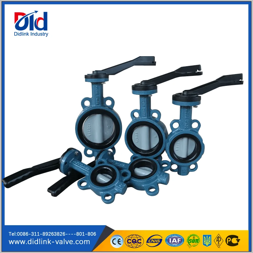 Wafer Double Eccentric Electric Flange Food Grade Vulcanized Wrench Operated Butterfly Valve Dn200