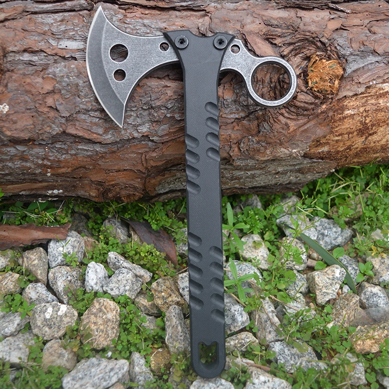 Yangjiang firefighter survival hatchet axes g10 handle 5cr15mov blade mini axe