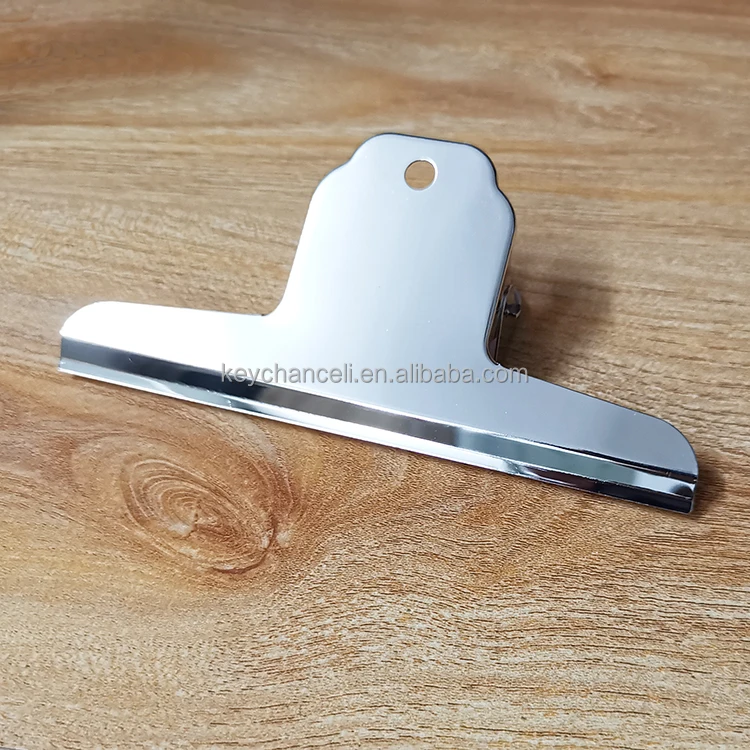 80mm silver paper clip metal butterfly clipboard clip