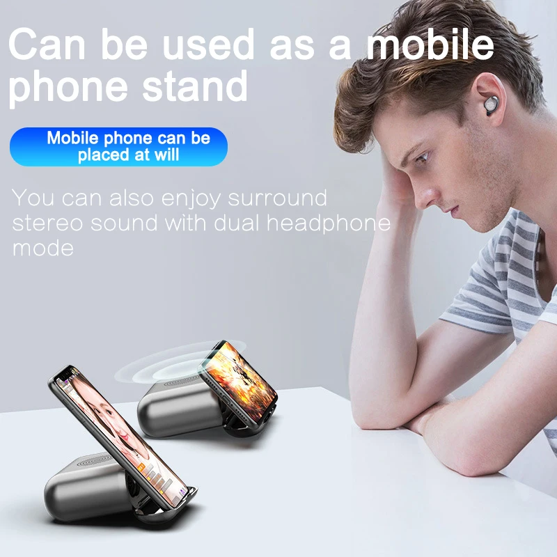 feixin 10 Years ODM & OEM Manufactory wireless headset earphone earbuds with power bank headphone speaker 3 in 1