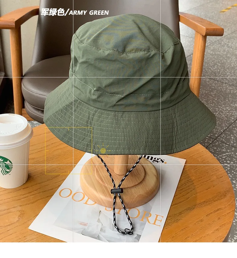 Outdoor Climbing Hiking Cool Bag Sun Hat Fishing Foldable Quick-dry Hats Custom Unisex Waterproof Bucket Hat