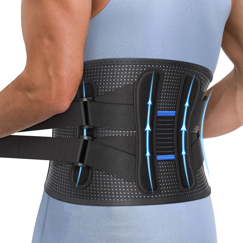 Back Brace Lower Back Pain Relief Waist Protection Pads For Herniated Disc Sciatica Adjustable Breathable Lumbar Support Belt