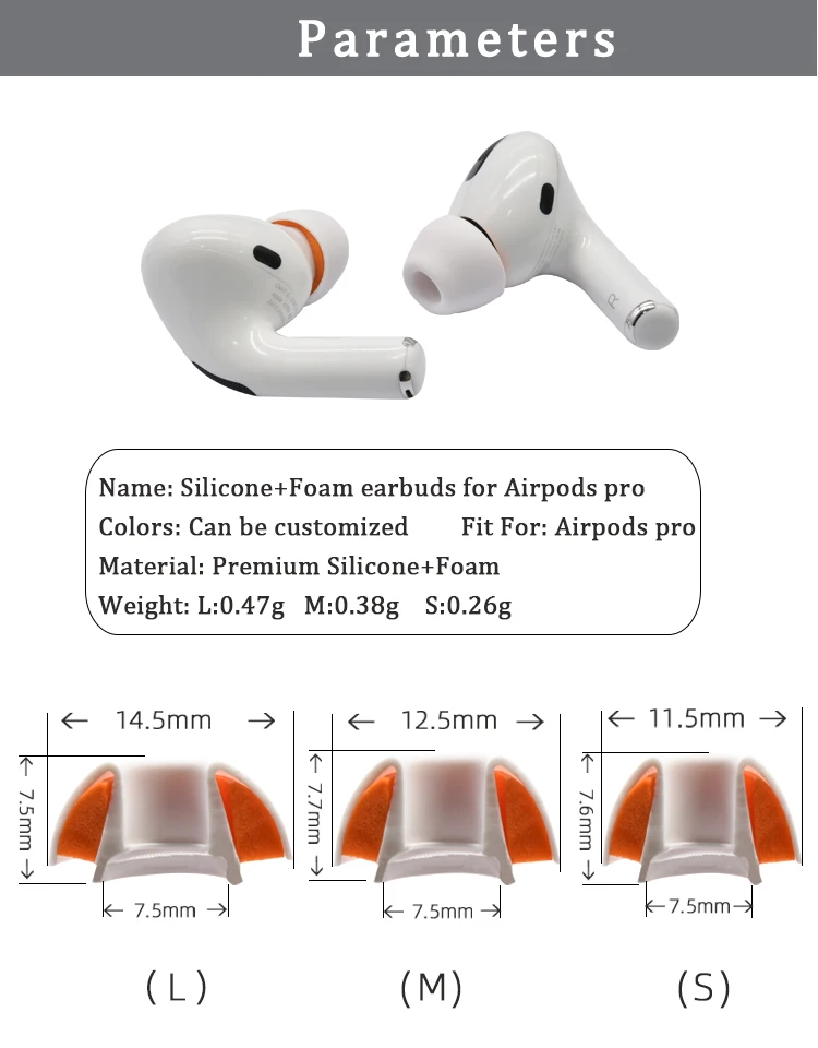  1:1 оригинальные беруши для Airpods pro отскок губка с эффектом памяти насадки ушей из пены airpods сменные