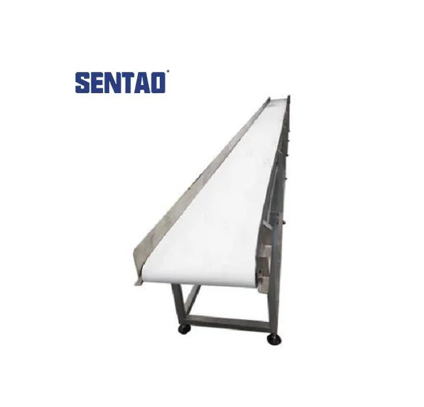 Custom stainless steel  heat resistant knife edge pu white food grade belt conveyor