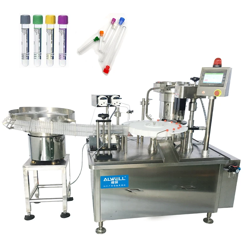 automatic 10 ml reagent glass bottle lab vial pharmaceutical filling capping machine price stainless liquid filling machine