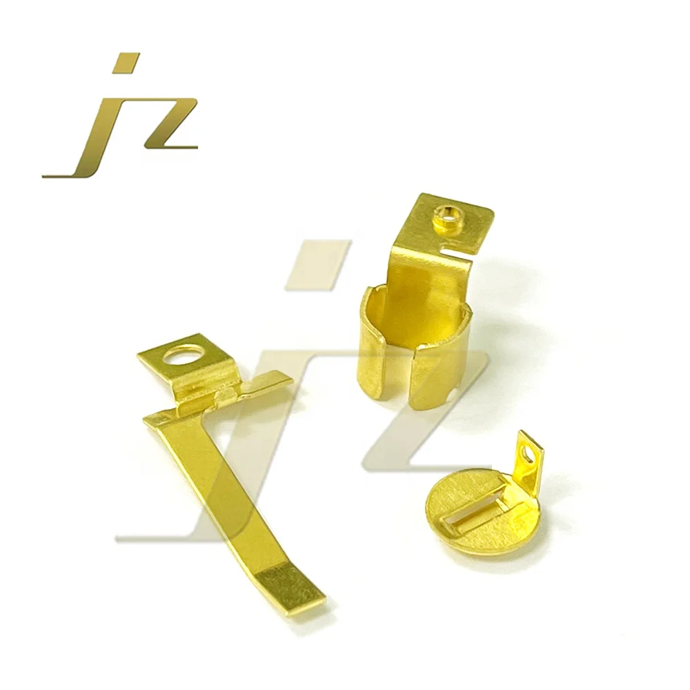 Customized Beryllium Copper/Brass Battery Spring Shrapnel Contacts Contact Copper Conductive Gold Plated Shrapnel Stamping Reed