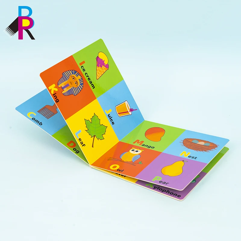 Custom High Quality English Kids Children Learning Book Printing Coloring Educational Baby Board Book