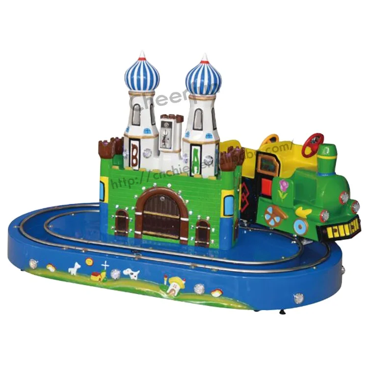 High quality entertainment equipment coin operated game machine kids electric amusement train rides