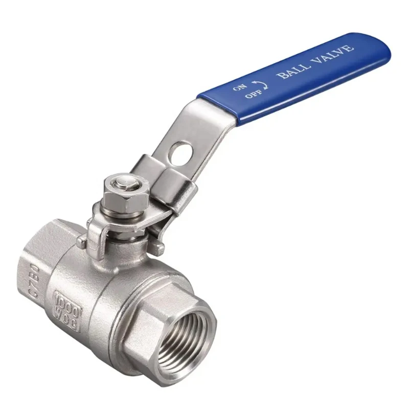 CF8M/SS304 Water Valve Two Way Valves 1000WOG 1/2 Inch Stainless Steel 2-pc Ball Valve With Female End NPT BSPT