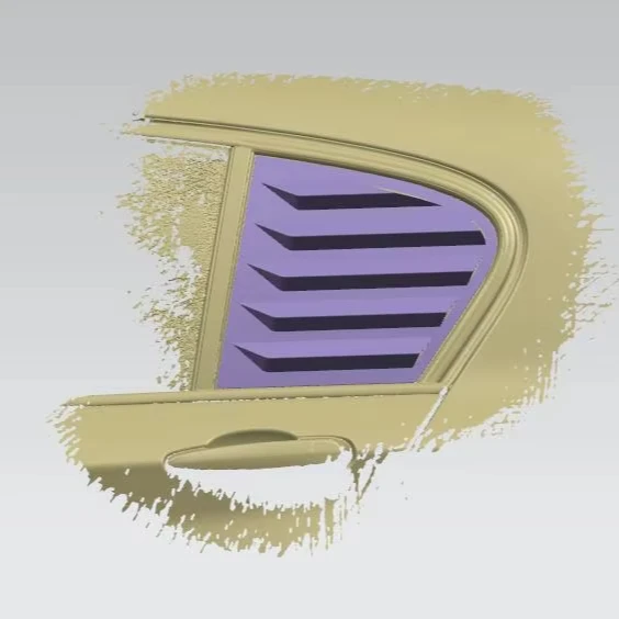 Auto Refit Parts Plastic Carbon Fiber Car Rear Window Louver Trim For BMW 1 Series F20 2011 2012 2013 2014 2015 2016 2017 2018