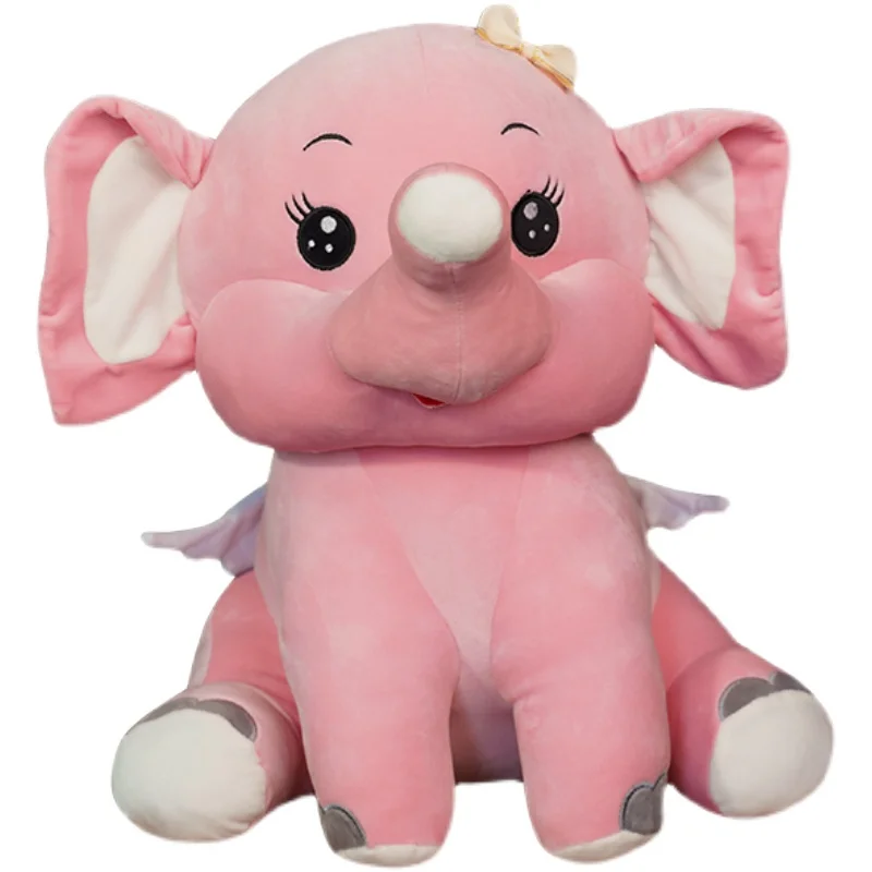 Cartoon Flying Elephant Plush Toy Baby Sleeping Pillow Elephant Stuffed Toy Wholesale