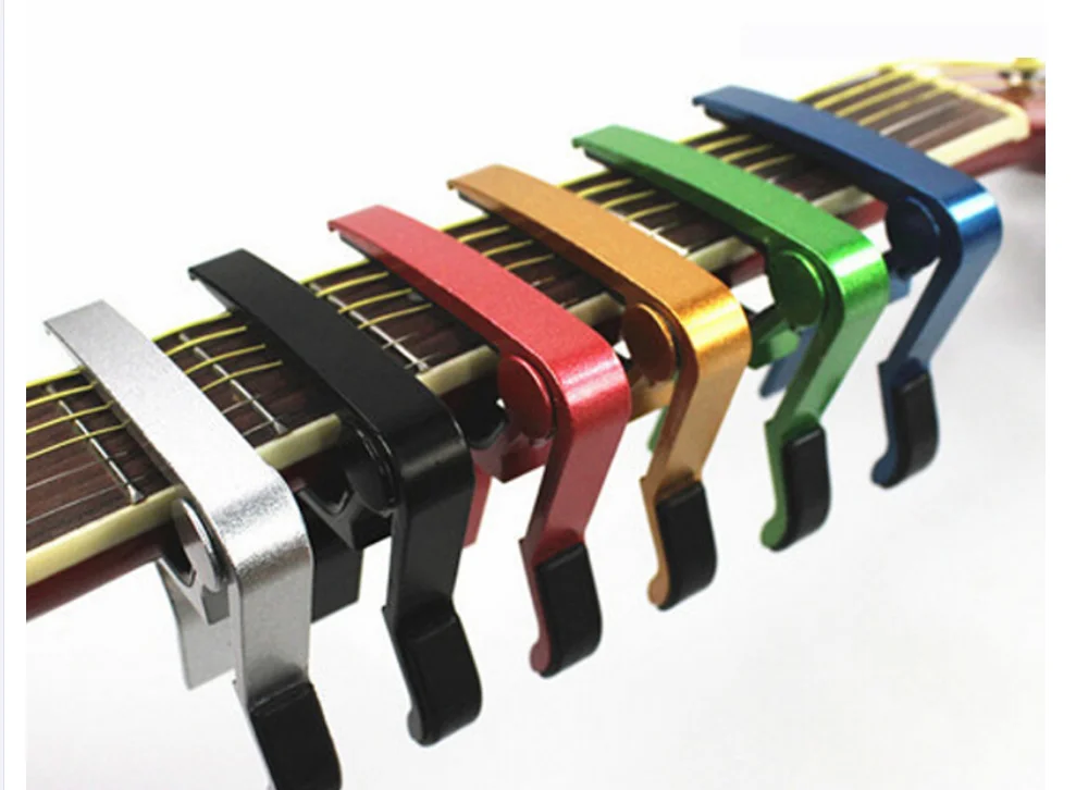High Quality Aluminium Alloy Metal New Color Guitar Capo Quick Change Clamp Key Acoustic Classic Guitar Capo For Tone Adjusting