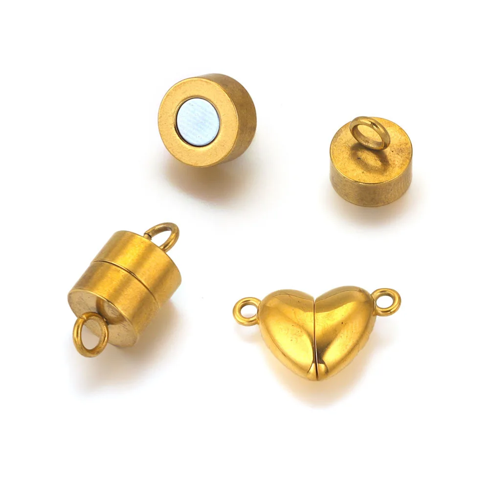 Alloy Jewelry Charms Magnetic Bracelet Accessories Magnetic Clasp Heart Magnetic Clasps Bead Converter Buckle for DIY Jewelry