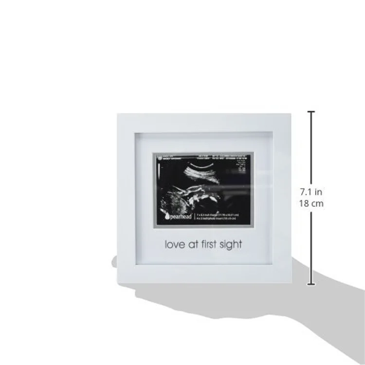  На заказ 4x3 дюйма фотография ребенка sonogram беременность фоторамка в подарок