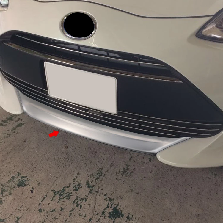 Auto Parts Car Exterior Accessories Front Bumper Chrome Trim For Toyota Aqua Nhp10 2017