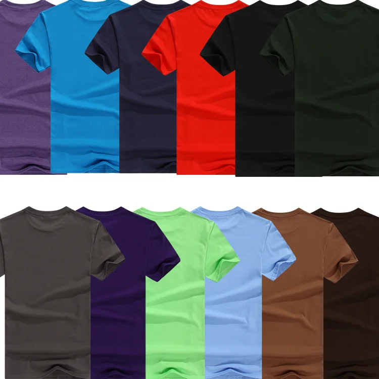Hot selling design high quality 180gsm Loose bulk round neck 100% cotton t shirts for men