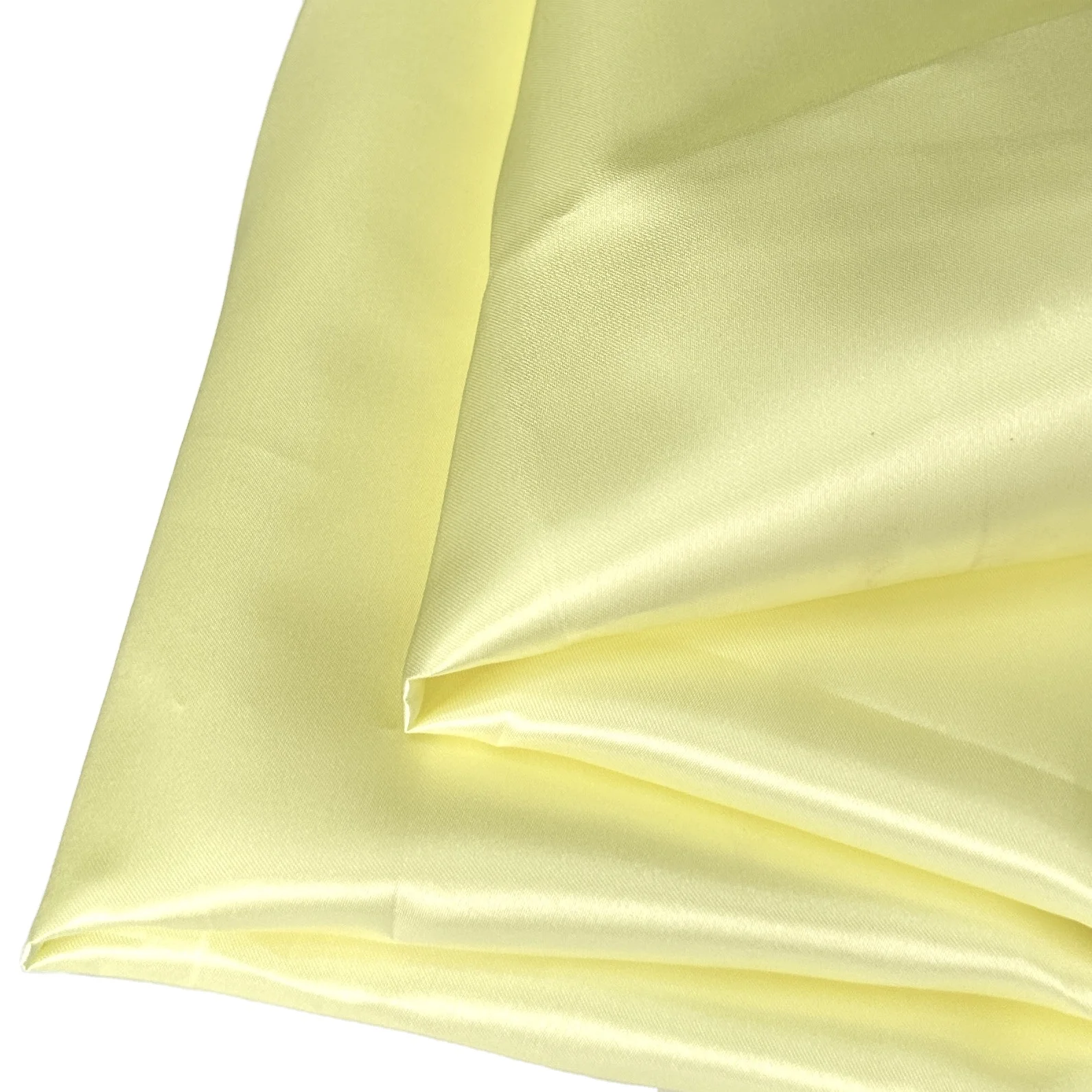 Factory Wholesale Smooth Polyester Dull Face Satin Fabric for Wedding Ribbon Decorations