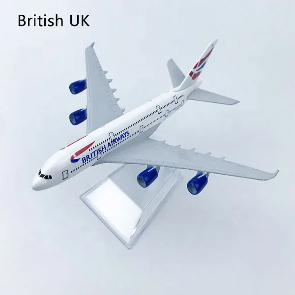  16 см литый под давлением самолет A380 металлическая Игрушечная модель автомобиля подарок для самолета игрушки в разные страны