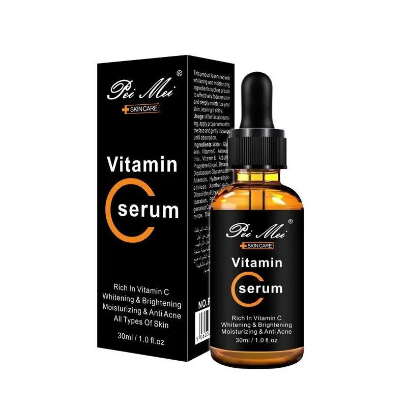 
30ml Vitamin C Face Serum Long Lasting Moisturizing Improve Roughness Lighten Spots Brightening Facial Serum 30ml Vitamin C Face Serum Long Lasting Moisturizing Improve Roughness Lighten Spots Brightening Facial&nbsp;Serum