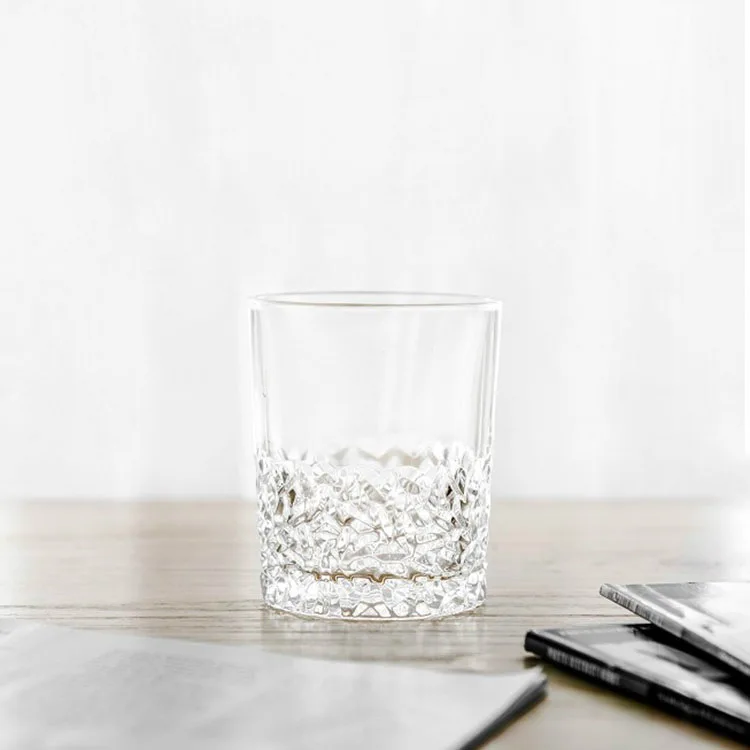 Clear Luxury Modern Crystal Whiskey Cups Glass Drinking Tumbler 10oz Vodka Whiskey Glasses Hot Sale in Bars