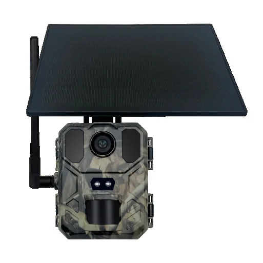 SuntekCam 4G LTE hunting trail camera with solar panel Live Streaming Free Cloud service 2K 30MP wildlife camera MiNi900Pro