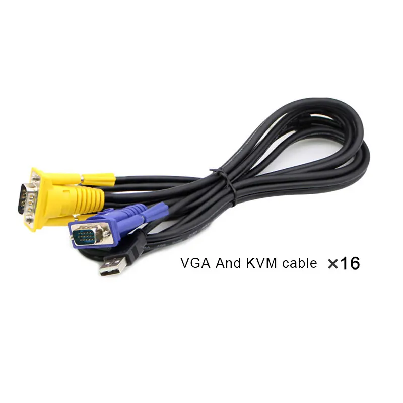 16 PORTS VGA KVM SWITCH  USB KVM SWITCH  SMART VGA KVM SWITCH