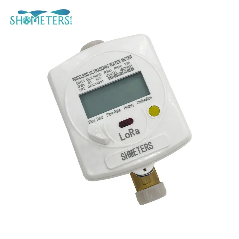 Беспроводной цифровой счетчик воды lorawan, Ультразвуковой счетчик расхода воды Lora