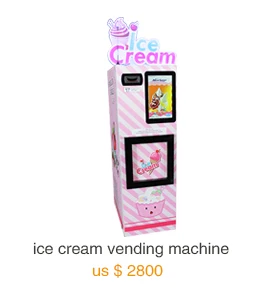 Commercial Automatic Cone Ice Cream Vending Machine with card payment