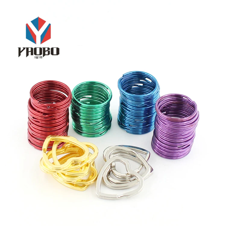 Colored Split Rings Metal Split Key Chains Key Rings For Souvenir