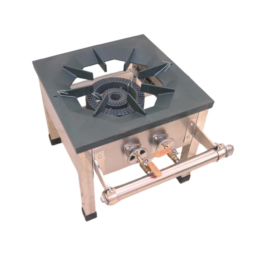 Stainless Steel Commercial Gas Stove Single Burner Gas Kitchen Stoves For  Restaurant Cooking