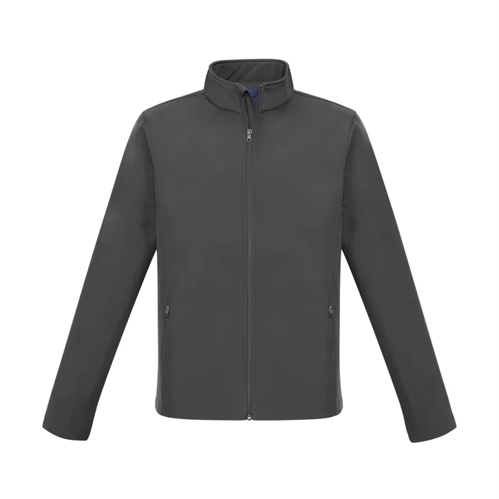 Kids 100% Polyester with Bonded textured fleece lining water repellent wind resistant Stand up collar soft chin guard jacket