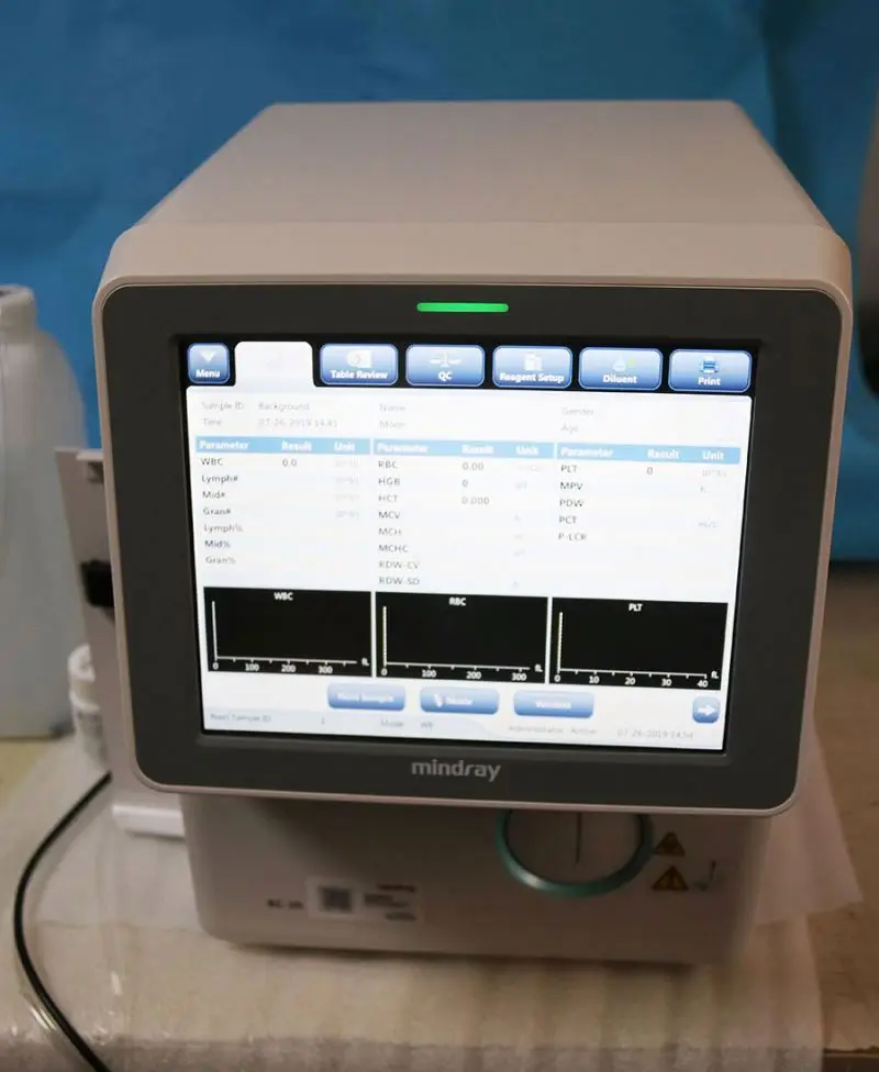 Bc-20 автомобильный гематологический анализатор Mindray 3 Diff Bc20 Bc-20s Cbc Wbc крови