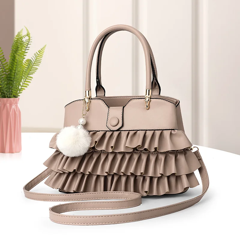 Luxury Style PU Leather Ladies Shoulder bag With Top Handle  For Women Wholesale OME Handbag Bags