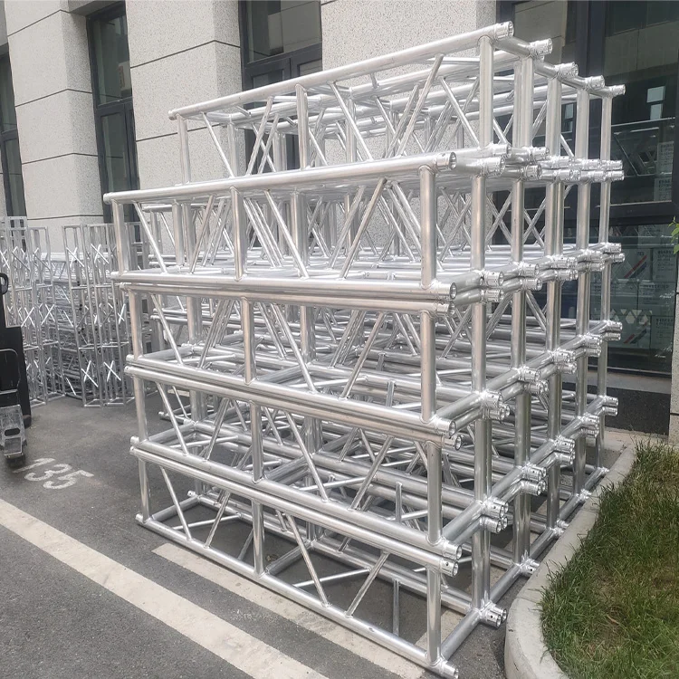 Global Goal Post Truss Led Screen Heavy Loading Truss Aluminum Spigot Square Lighting Stage Truss On Sale