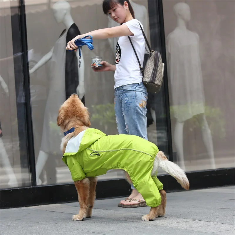 New Arrival Medium and Large Dog Rain Clothes Cape Four-legged Clothes Waterproof Coat Pet Dog Raincoat
