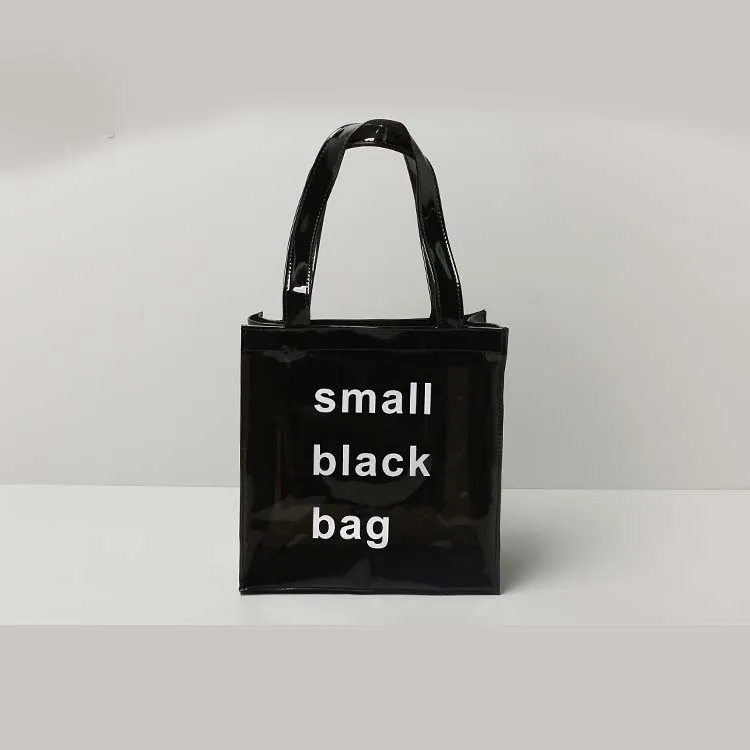 Custom Fashion PVC Transparent Jelly Handbags For Women Luxury Ladies Clear Neon Tote Bags