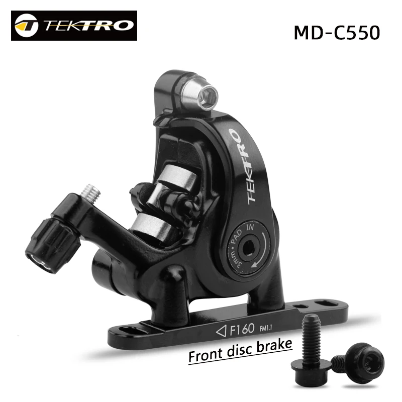 TEKTRO MD-C550 шоссейный велосипед Двухпоршневой трос суппорт передний/задний сплав механический дисковый двойной тормоз запчасти для велосипеда дорожного