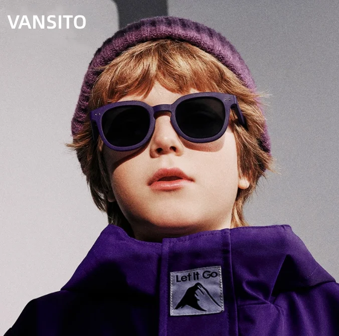 2024 Newest Designer Flexible TPEE Cat 3 Polarized Children Kids Sunglasses