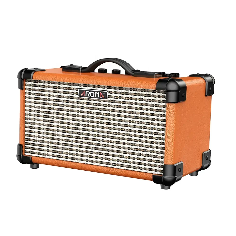 Wholesale Customized Portable 15W 3 Inch Full Frequency*2 8 Tone Modes Guitar Amplifier