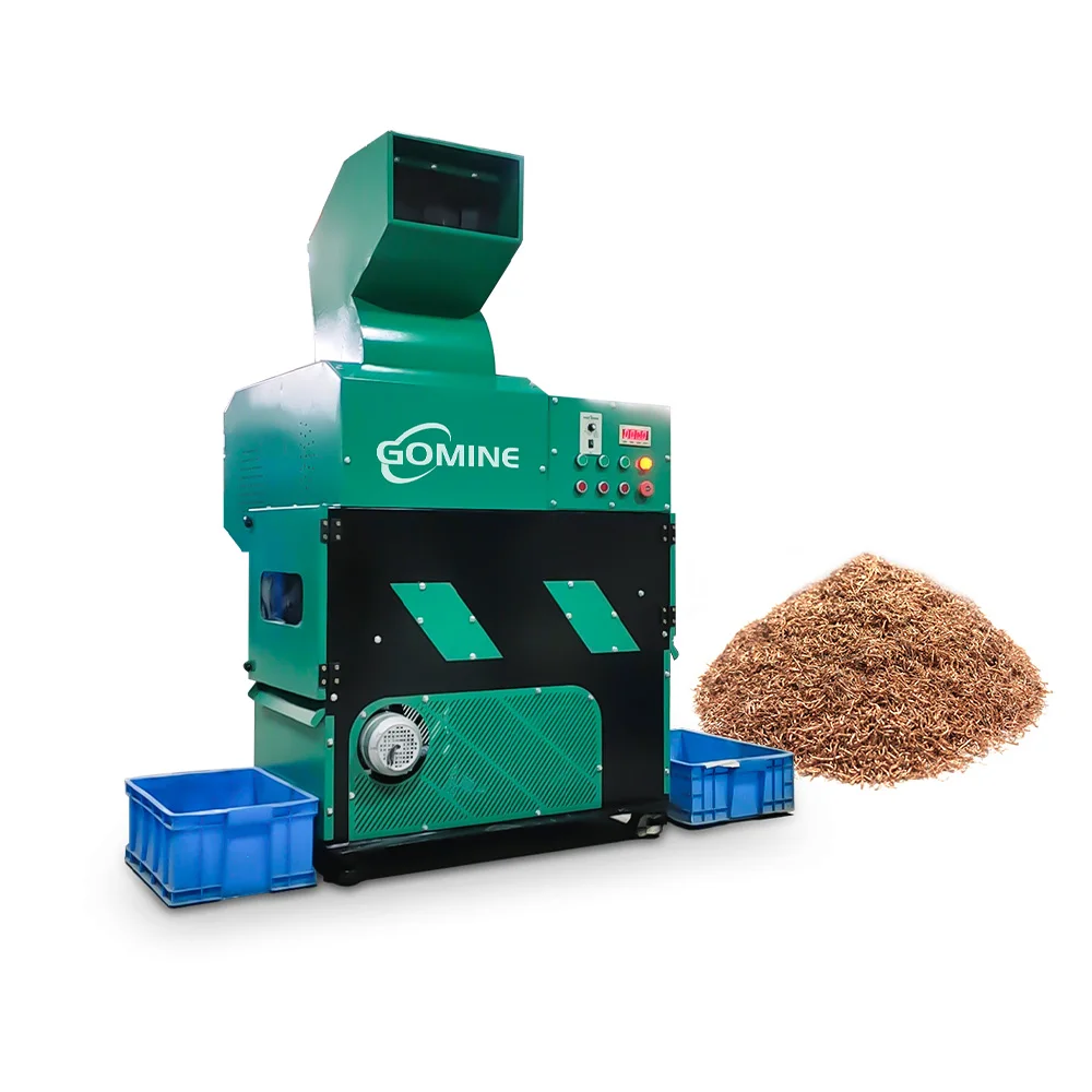 Gomine Waste Copper Cable Shredder Separator Machine Mini Cable Shredder Small Size Copper Wire Granulator